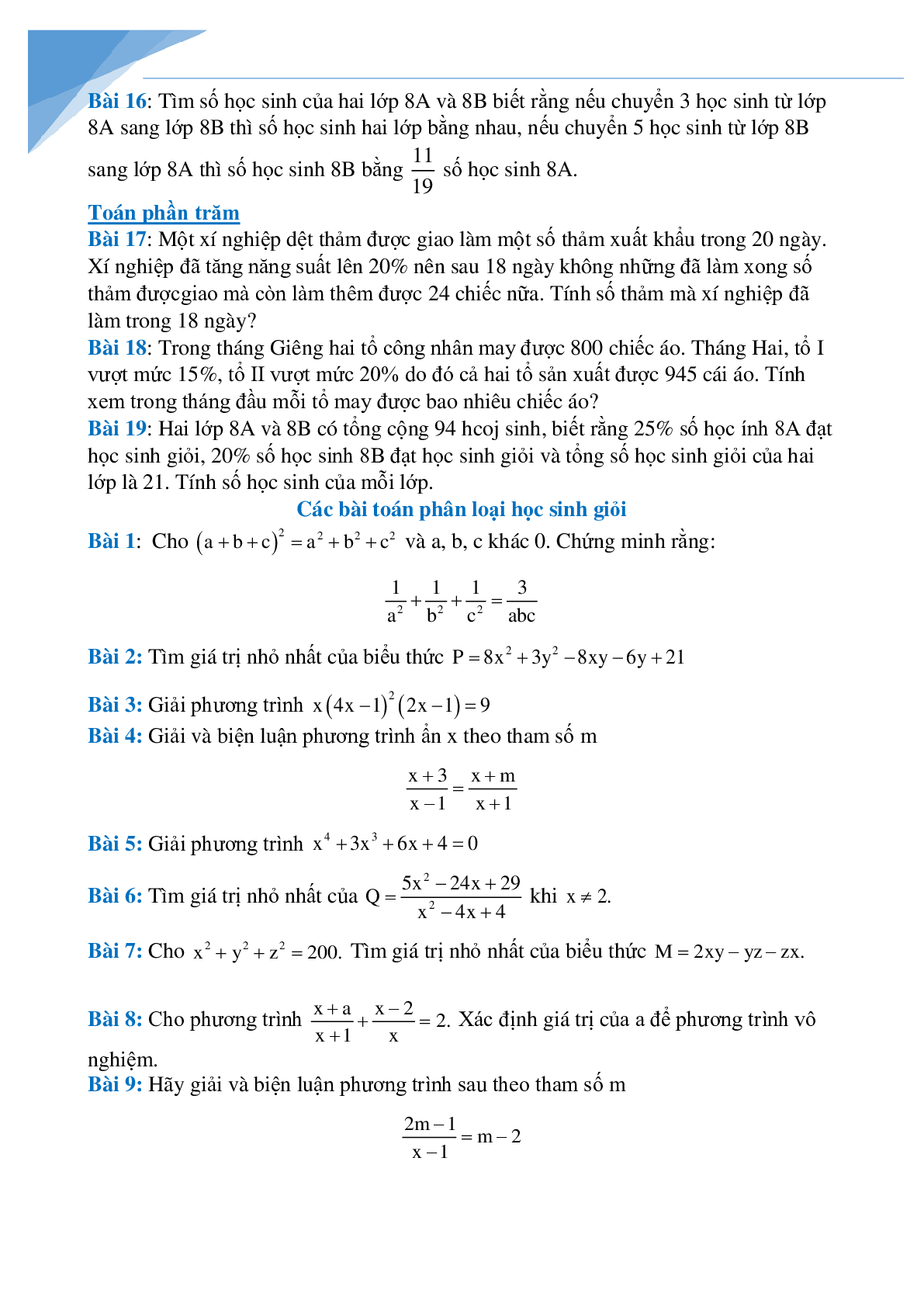 Đề cương giữa kì 2 môn toán lớp 8 (trang 6)