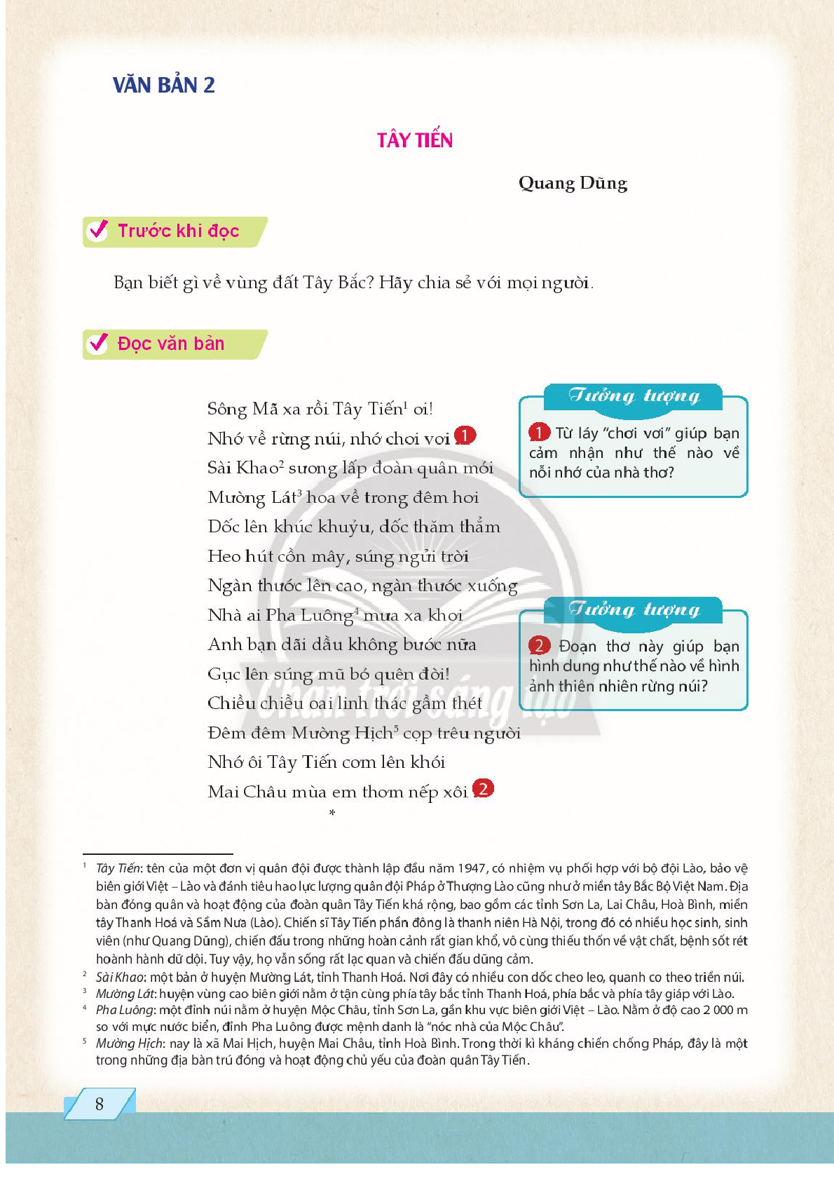 Ngữ văn lớp 10 Tập 2 Chân trời sáng tạo pdf (trang 9)