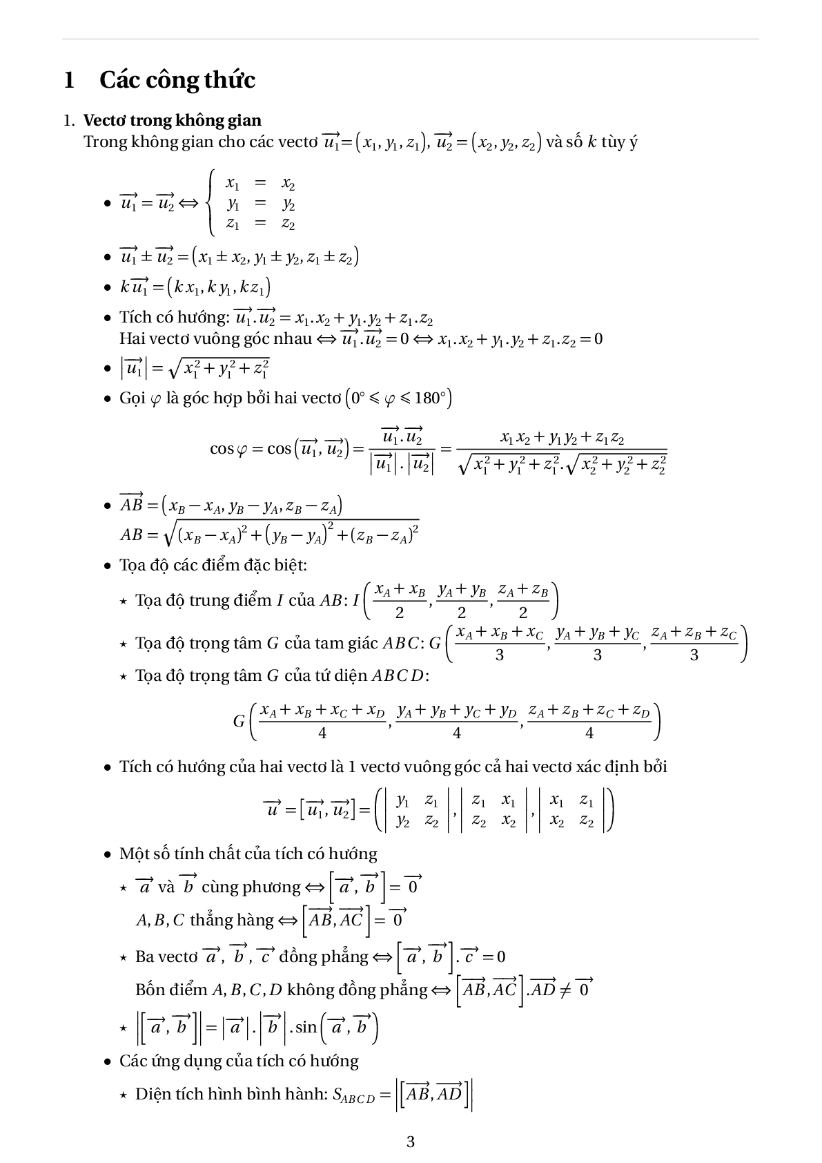 Phương pháp tọa độ hóa để giải bài toán hình học không gian - phần 2 (trang 3)