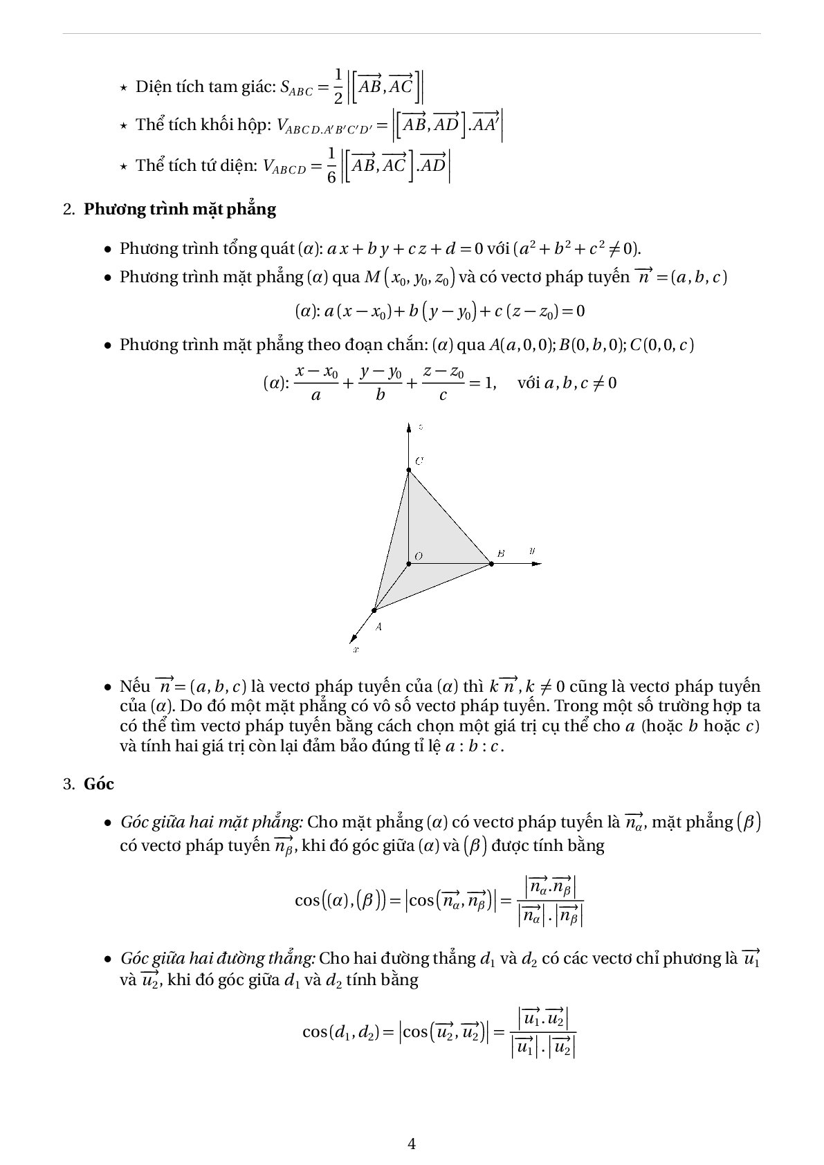 Phương pháp tọa độ hóa để giải bài toán hình học không gian - phần 2 (trang 4)