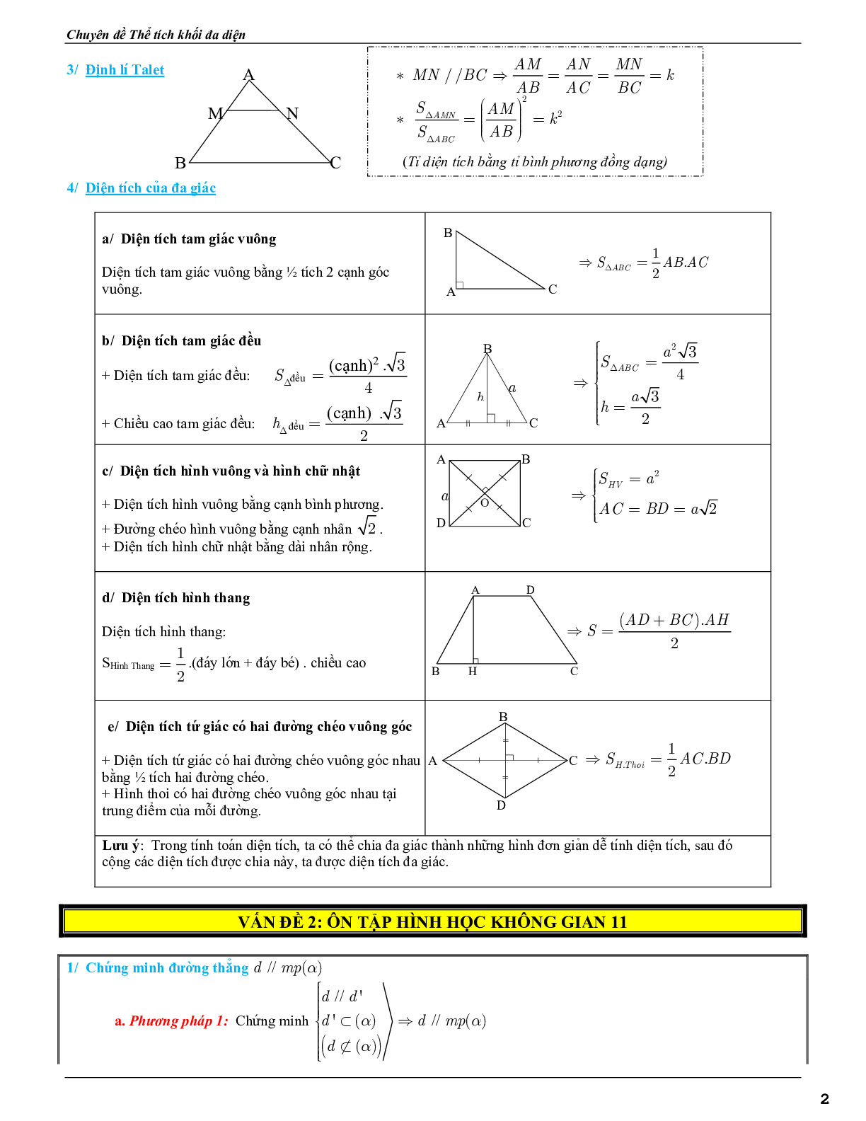 Chuyên đề thể tích khối đa diện phần 2 (trang 2)