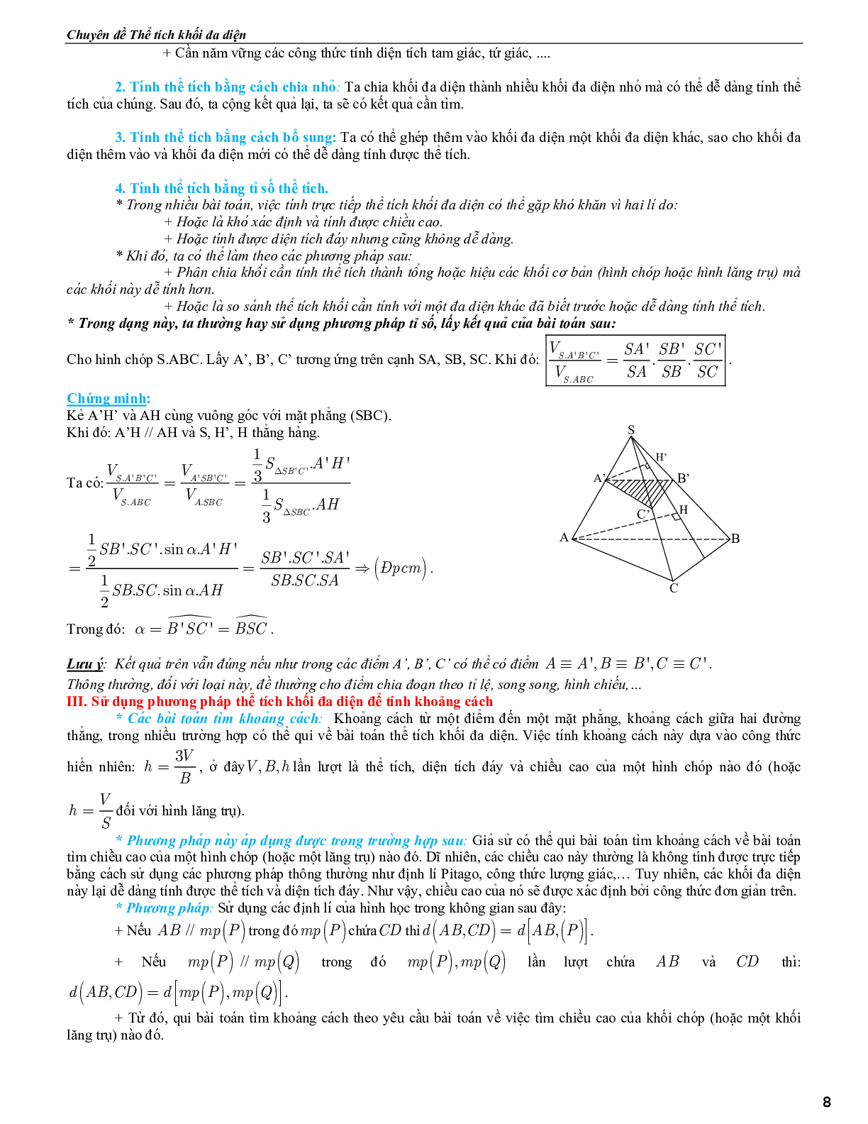Chuyên đề thể tích khối đa diện phần 2 (trang 8)