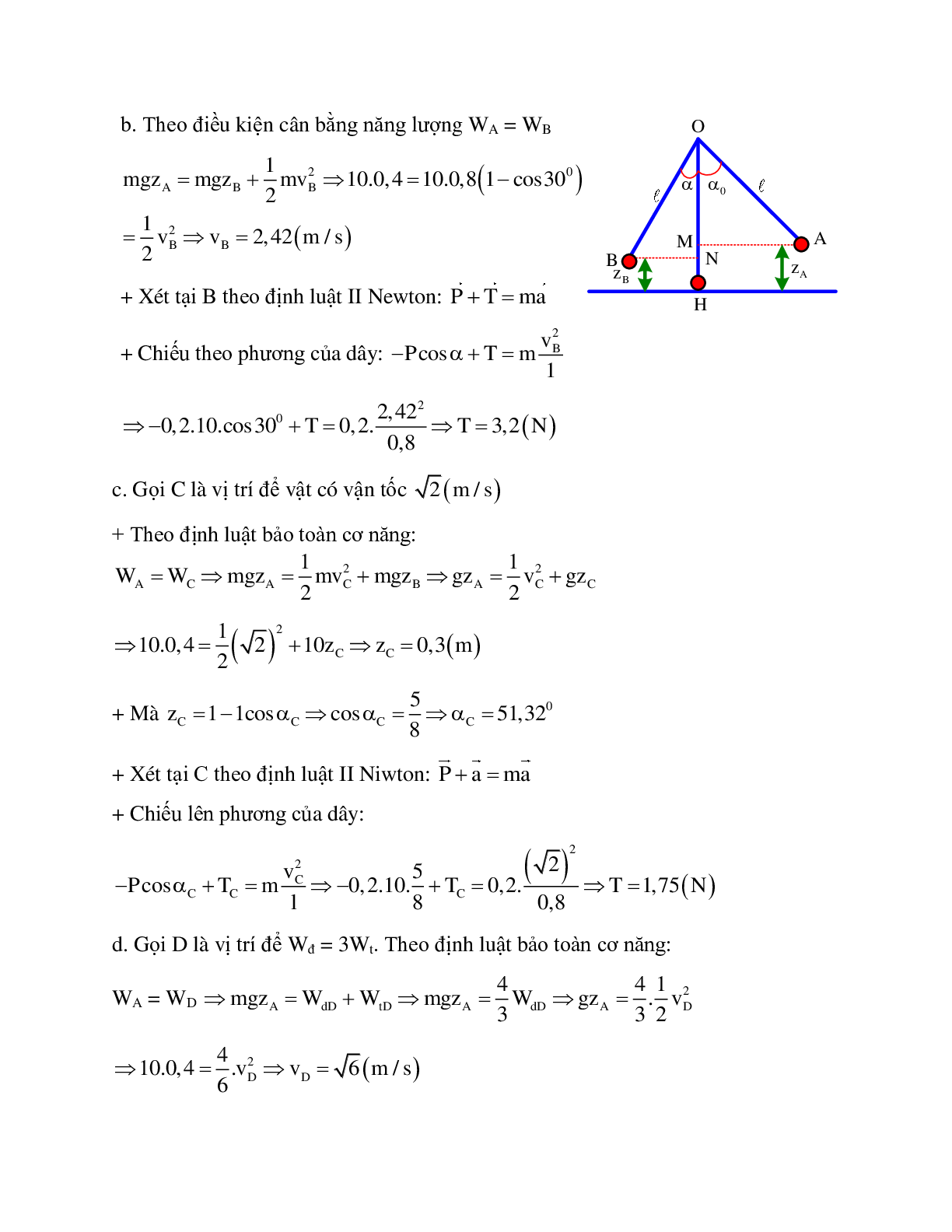 Phương pháp giải và bài tập về Bài toán về con lắc đơn có lời giải (trang 6)