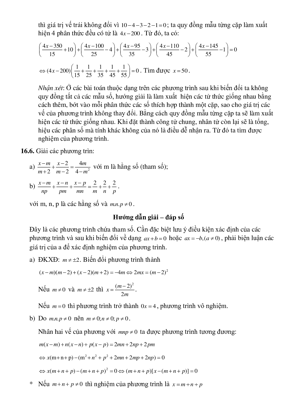 Phương trình đưa được về dạng y=ax+b (trang 10)
