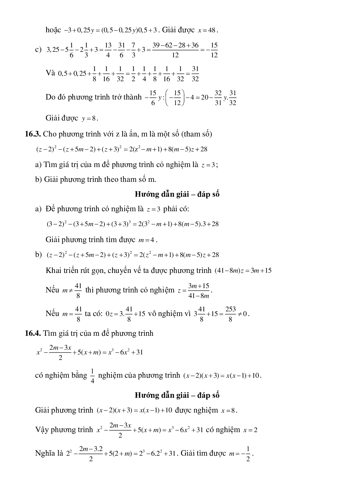 Phương trình đưa được về dạng y=ax+b (trang 8)