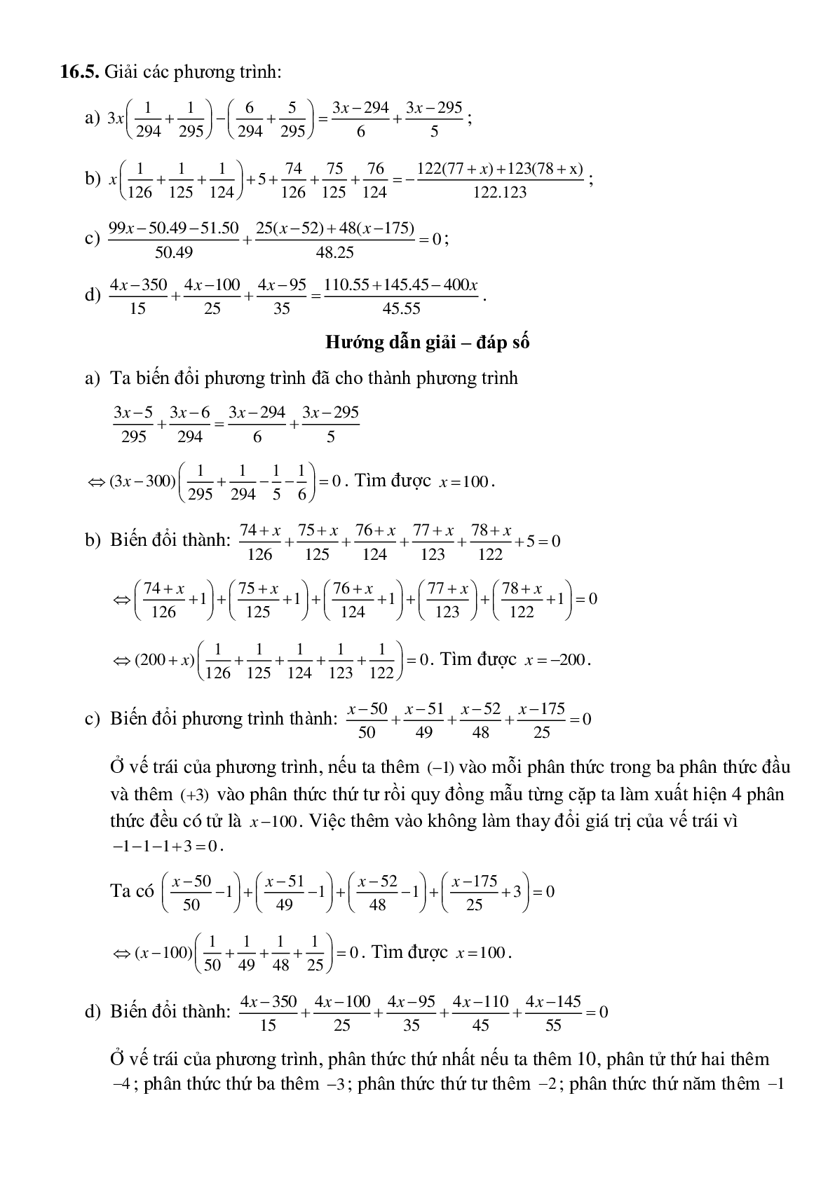Phương trình đưa được về dạng y=ax+b (trang 9)