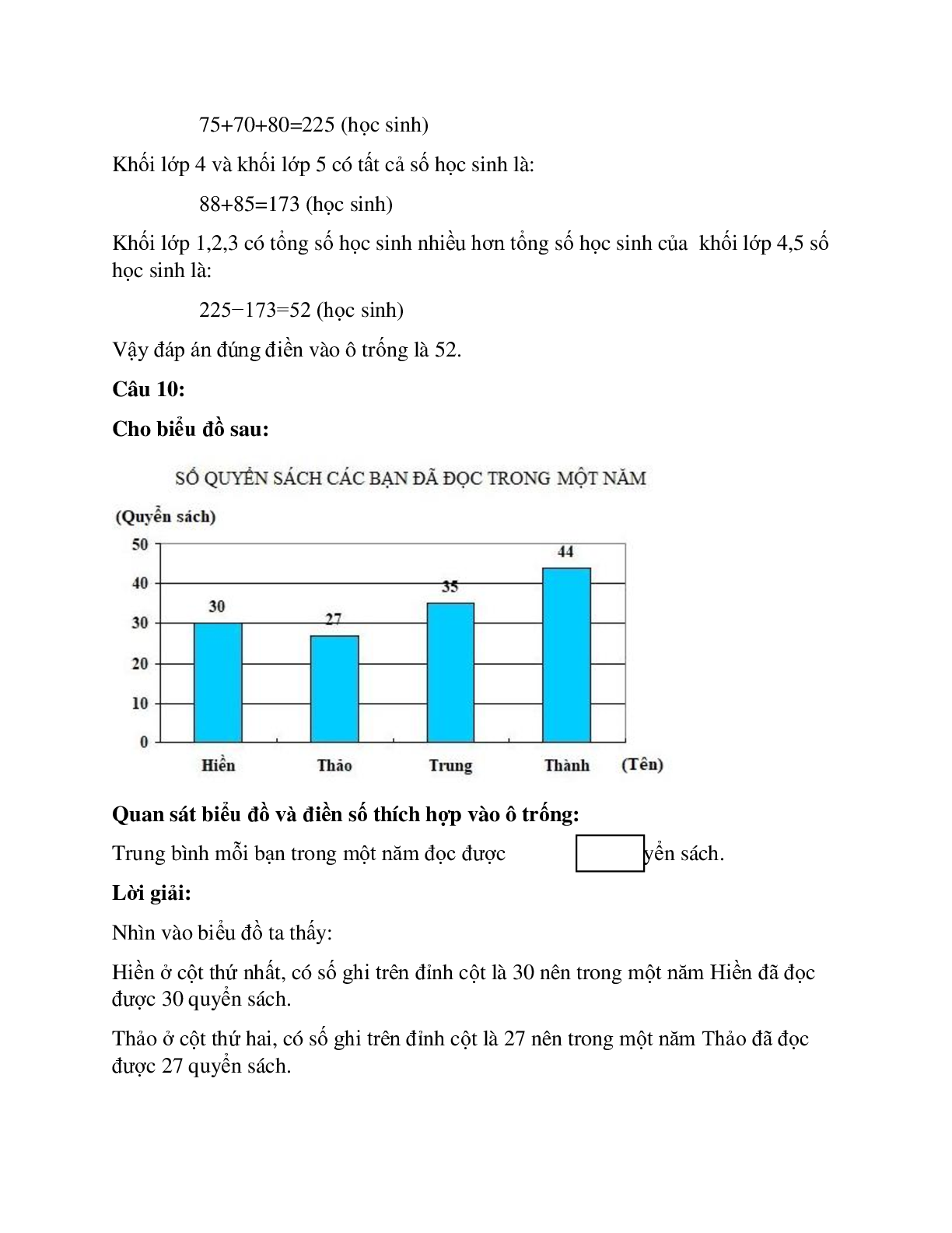 20 câu Trắc nghiệm Ôn tập về biểu đồ có đáp án 2023 – Toán lớp 4 (trang 9)