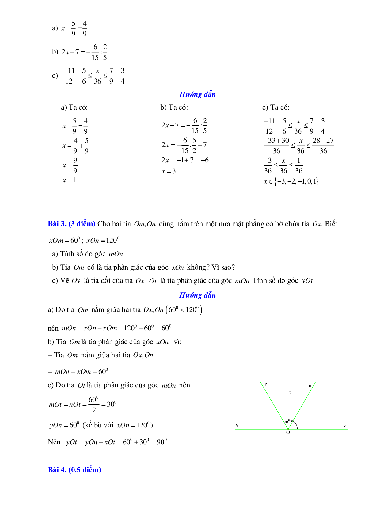 Bộ 30 đề thi giữa kì 2 môn Toán 6 (trang 9)