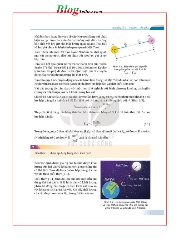 Vật lí lớp 11 Chuyên đề học tập Vật lí Kết nối tri thức pdf (trang 7)