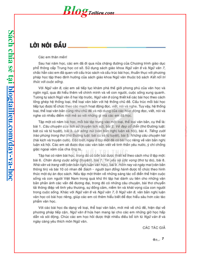 Ngữ văn lớp 8 Tập 1 Kết nối tri thức pdf (trang 4)