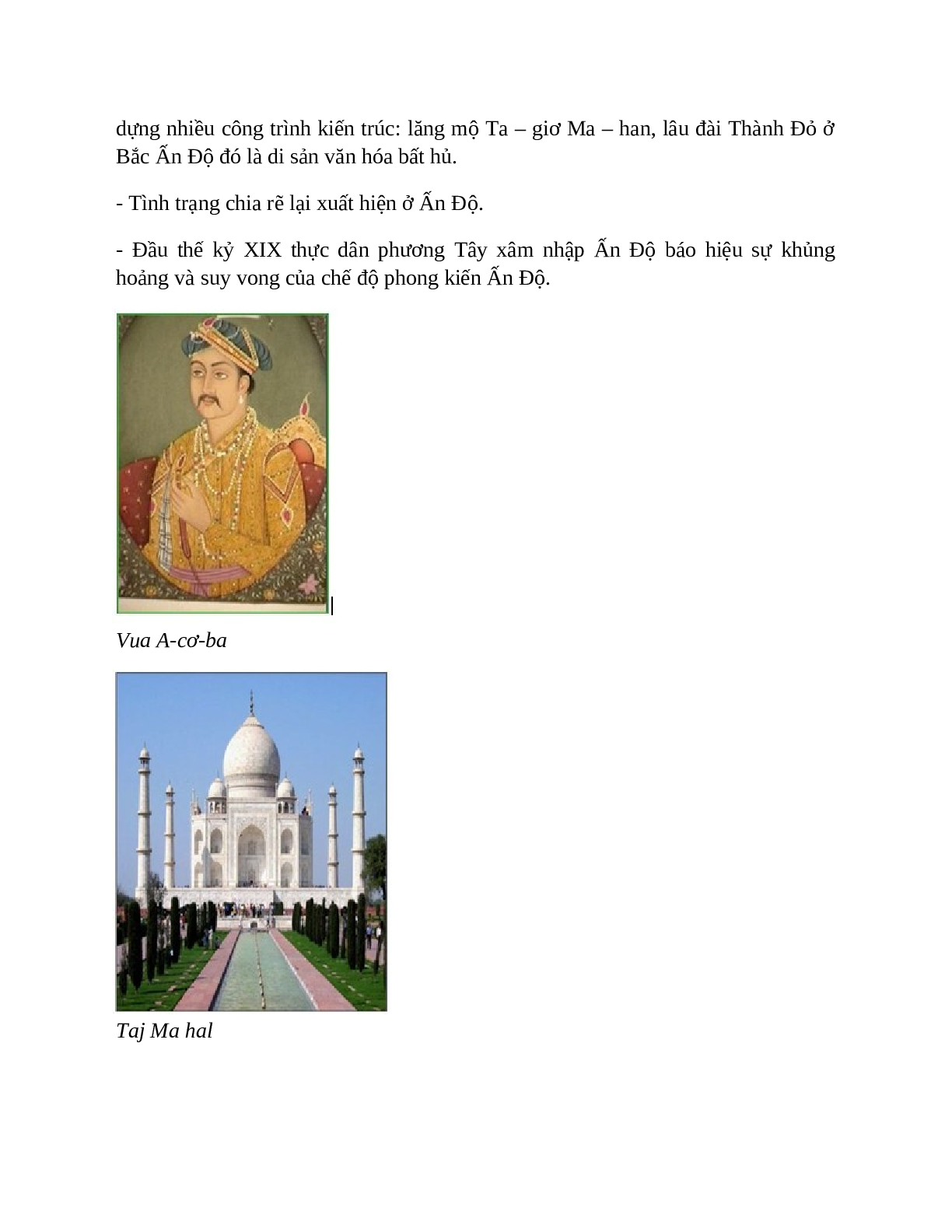 Lịch Sử 10 Bài 7 (Lý thuyết và trắc nghiệm): Sự phát triển lịch sử và nền văn hóa đa dạng của Ấn Độ (trang 2)