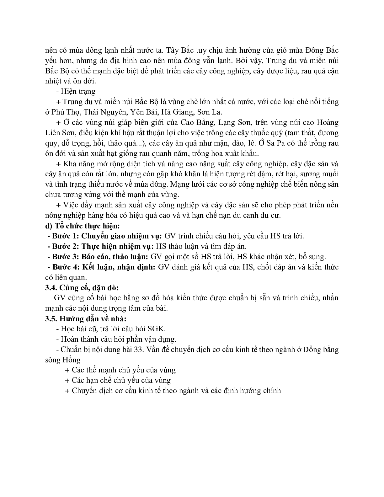 Giáo án Địa lí 12 Bài 32 Vấn đề khai thác thế mạnh ở trung du và miền núi Bắc Bộ (tiết 2) mới nhất (trang 6)