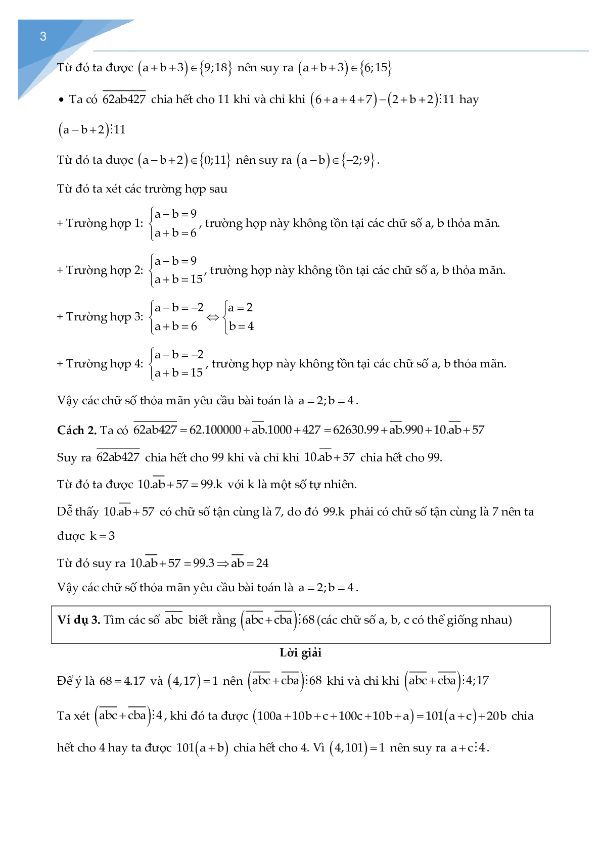 Các bài toán về cấu tạo số chọn lọc (trang 3)