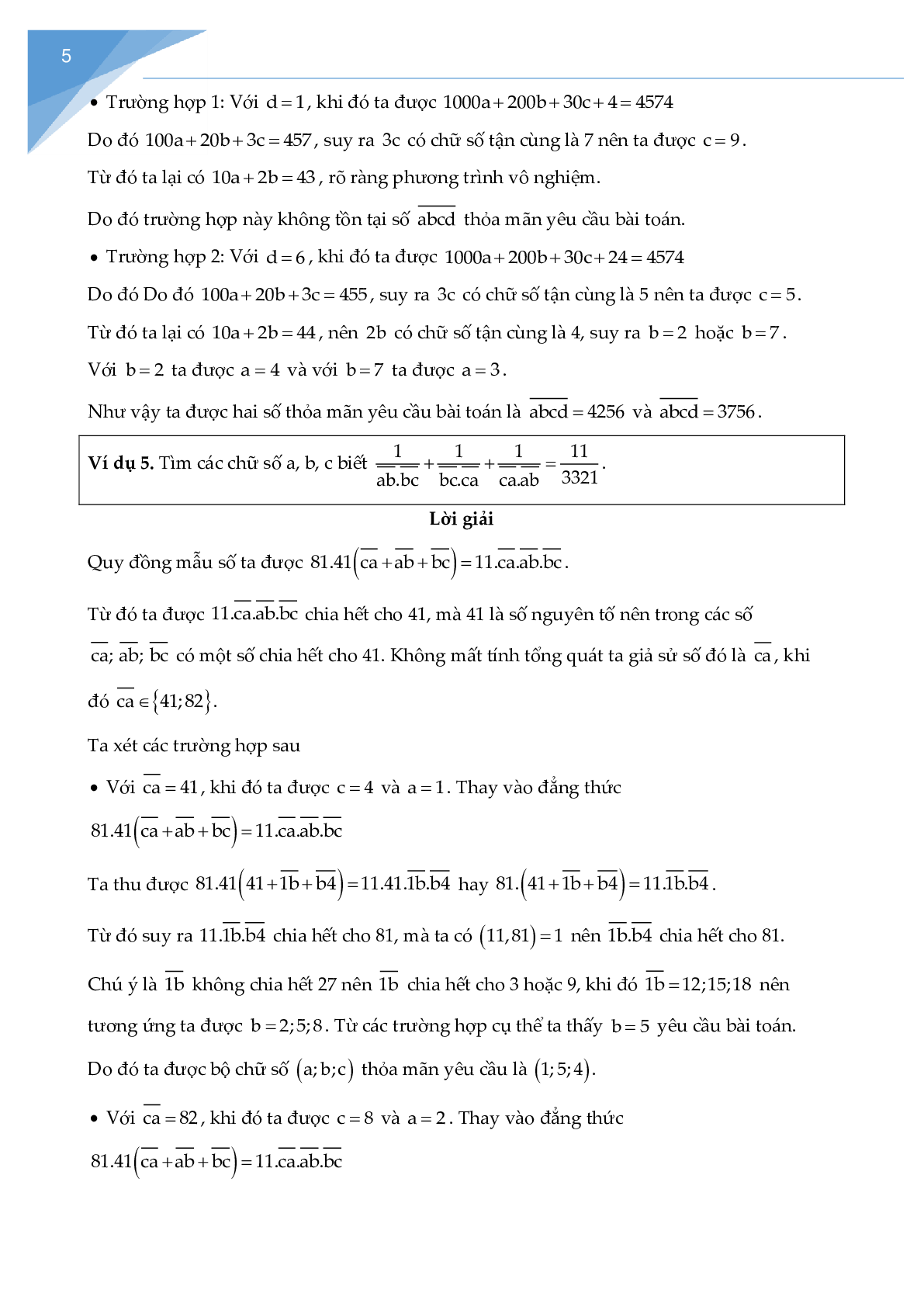 Các bài toán về cấu tạo số chọn lọc (trang 5)