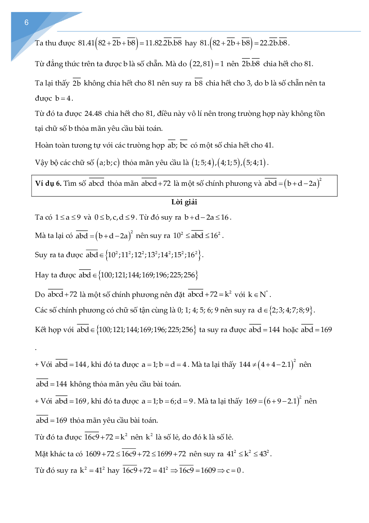 Các bài toán về cấu tạo số chọn lọc (trang 6)