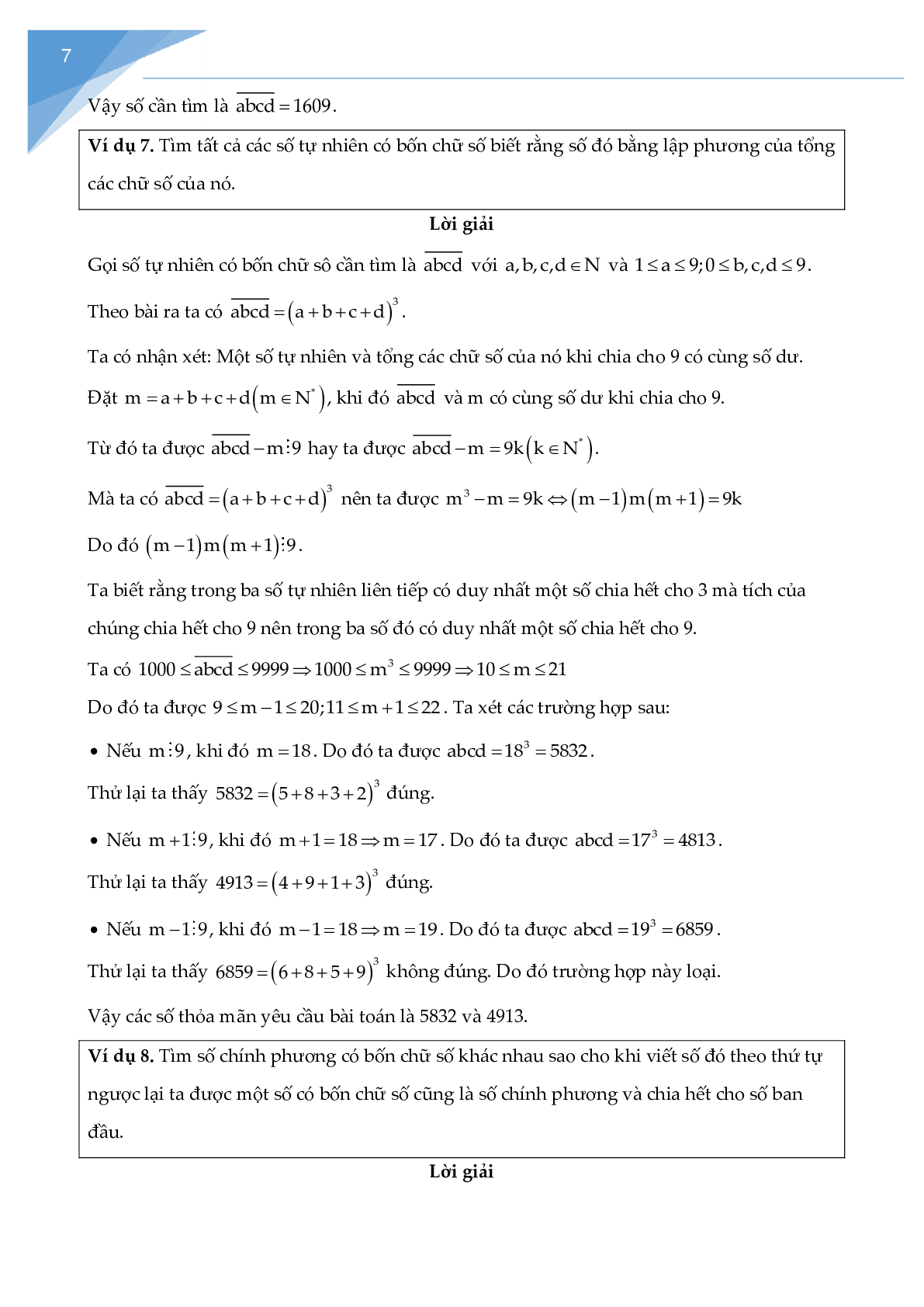 Các bài toán về cấu tạo số chọn lọc (trang 7)