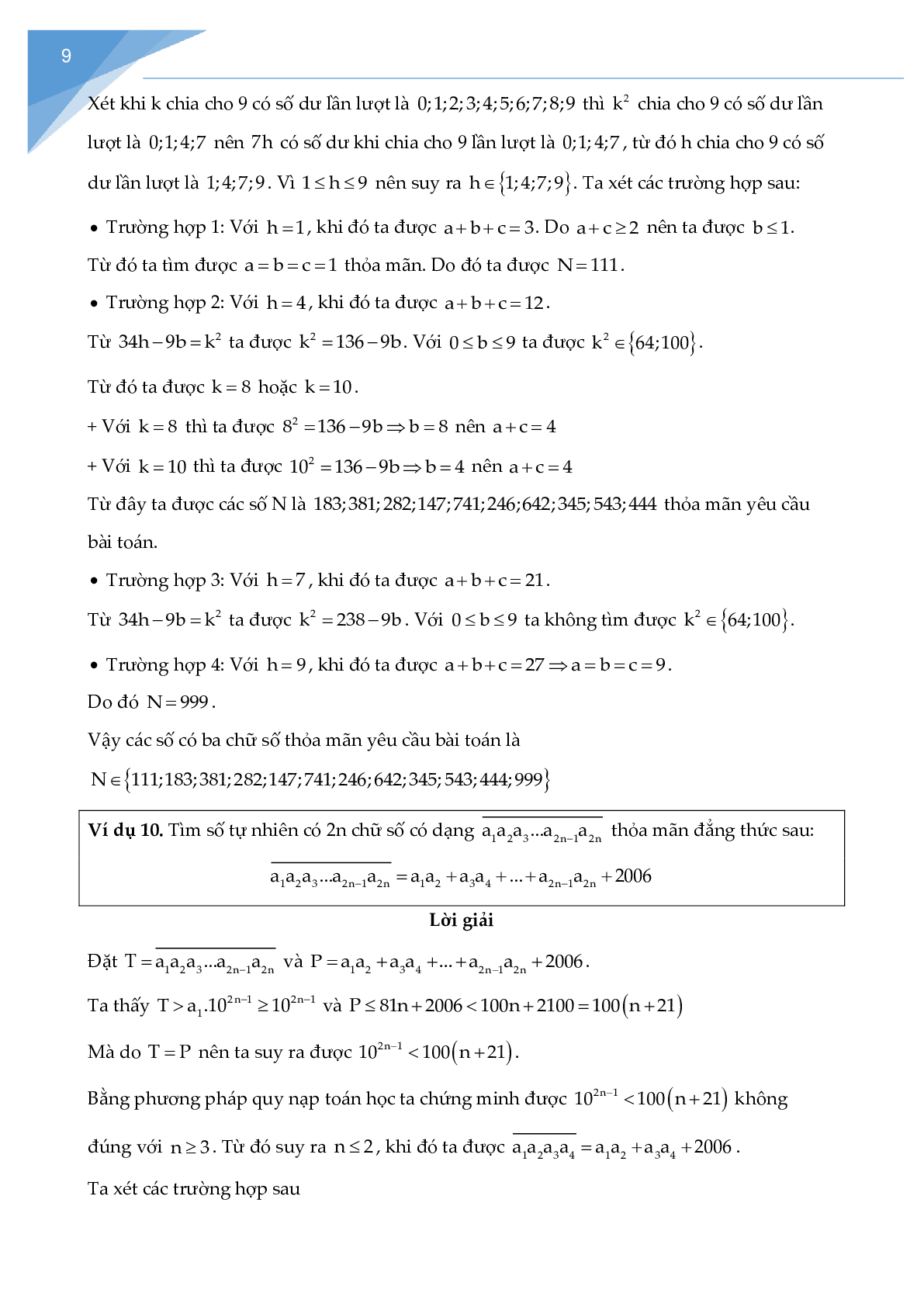 Các bài toán về cấu tạo số chọn lọc (trang 9)