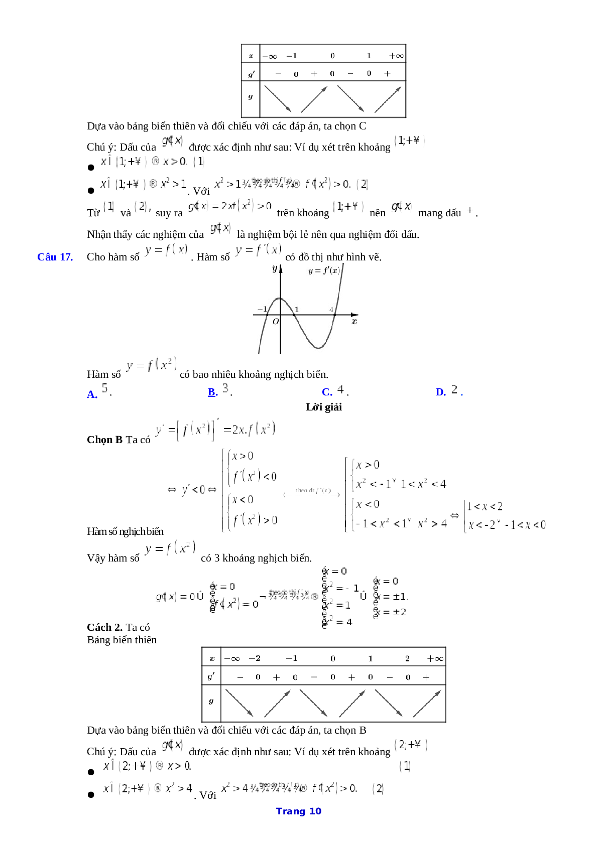 218 bài toán hàm ẩn hay nhất có giải chi tiết - Toán 12 (trang 10)