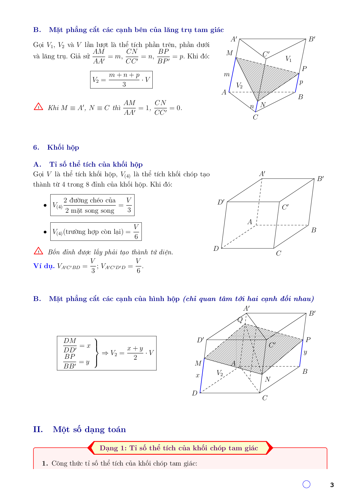 Sử dụng phương pháp tỉ số thể tích giải quyết bài toán thể tích khối đa diện (trang 3)