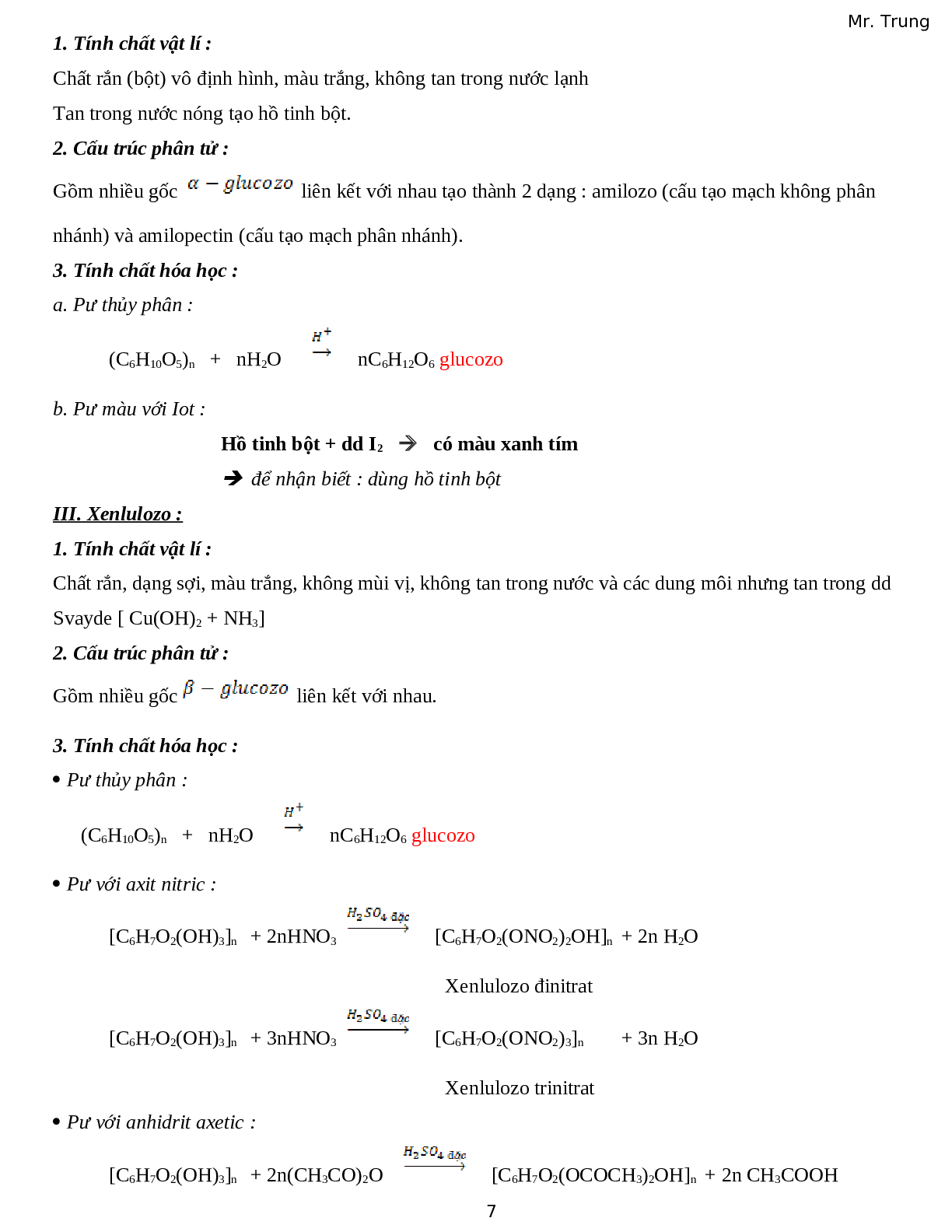 Lý thuyết về hóa học lớp 12 chi tiết, chọn lọc (trang 7)