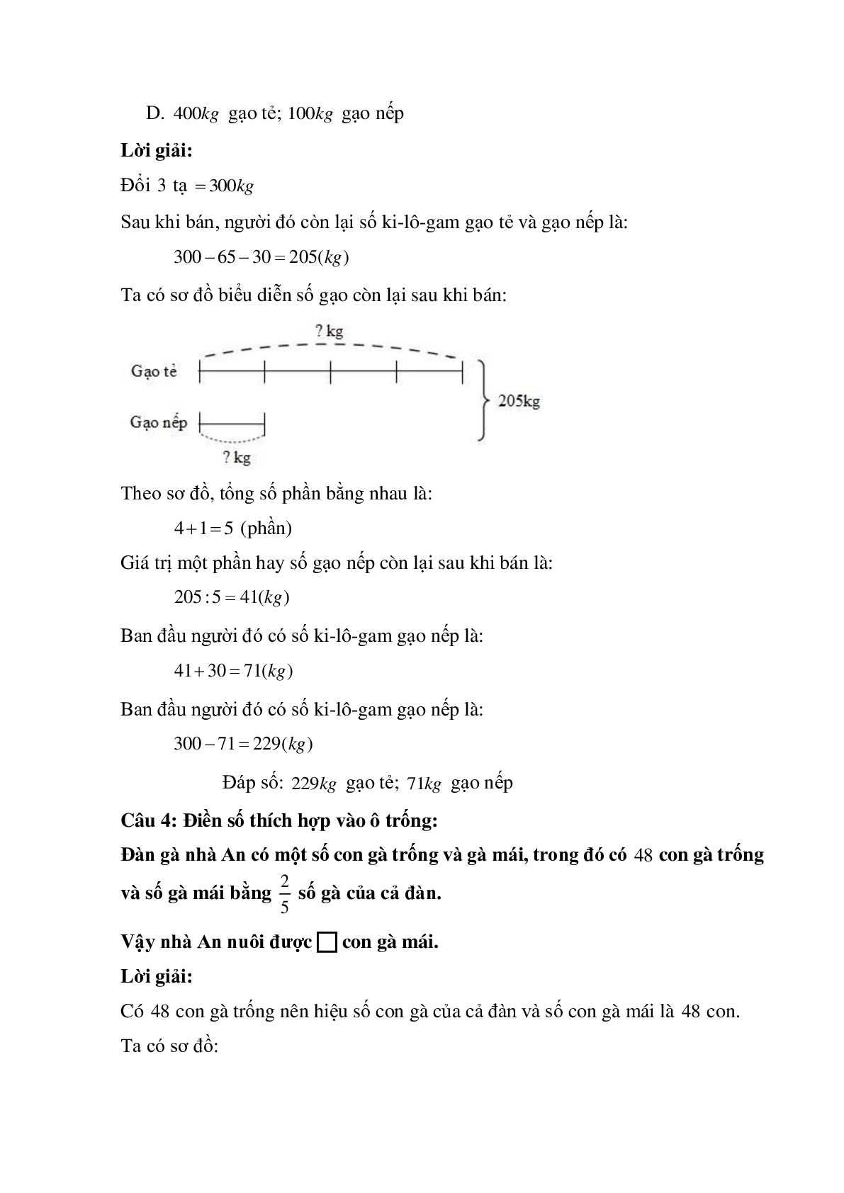 10 câu Trắc nghiệm Ôn tập về giải toán có đáp án 2023 – Toán lớp 5 (trang 3)