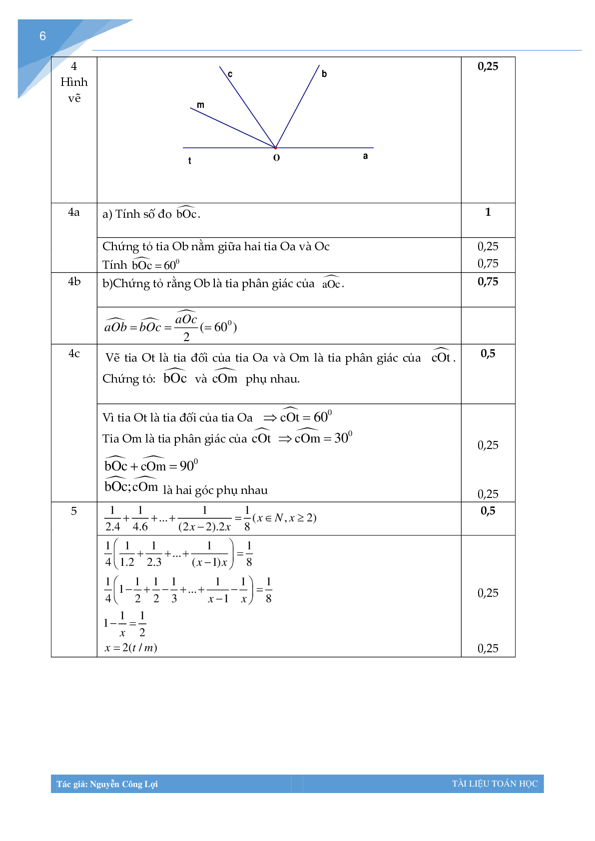 Bộ đề thi học kì 2 môn toán lớp 6 (trang 6)