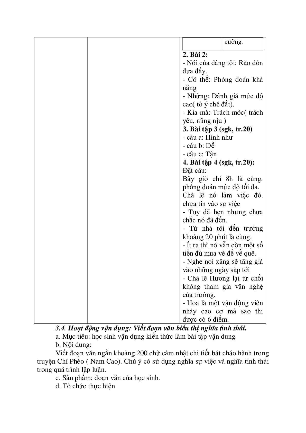 Giáo án Ngữ Văn 11: Tiết 81 nghĩa của câu (tiết 2) mới nhất (trang 5)