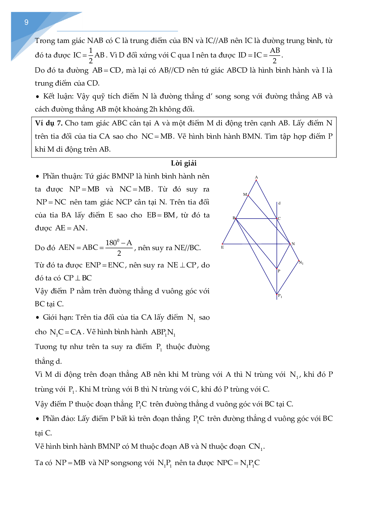 Chuyên đề các bài toán quỹ tích - tập hợp điểm (trang 10)