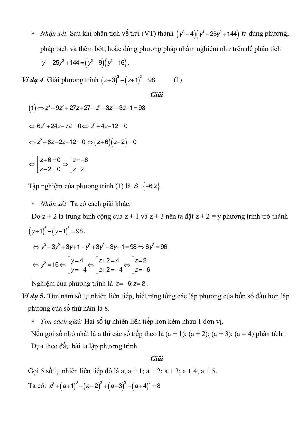 Phương trình tích - Đại số toán 8 (trang 4)