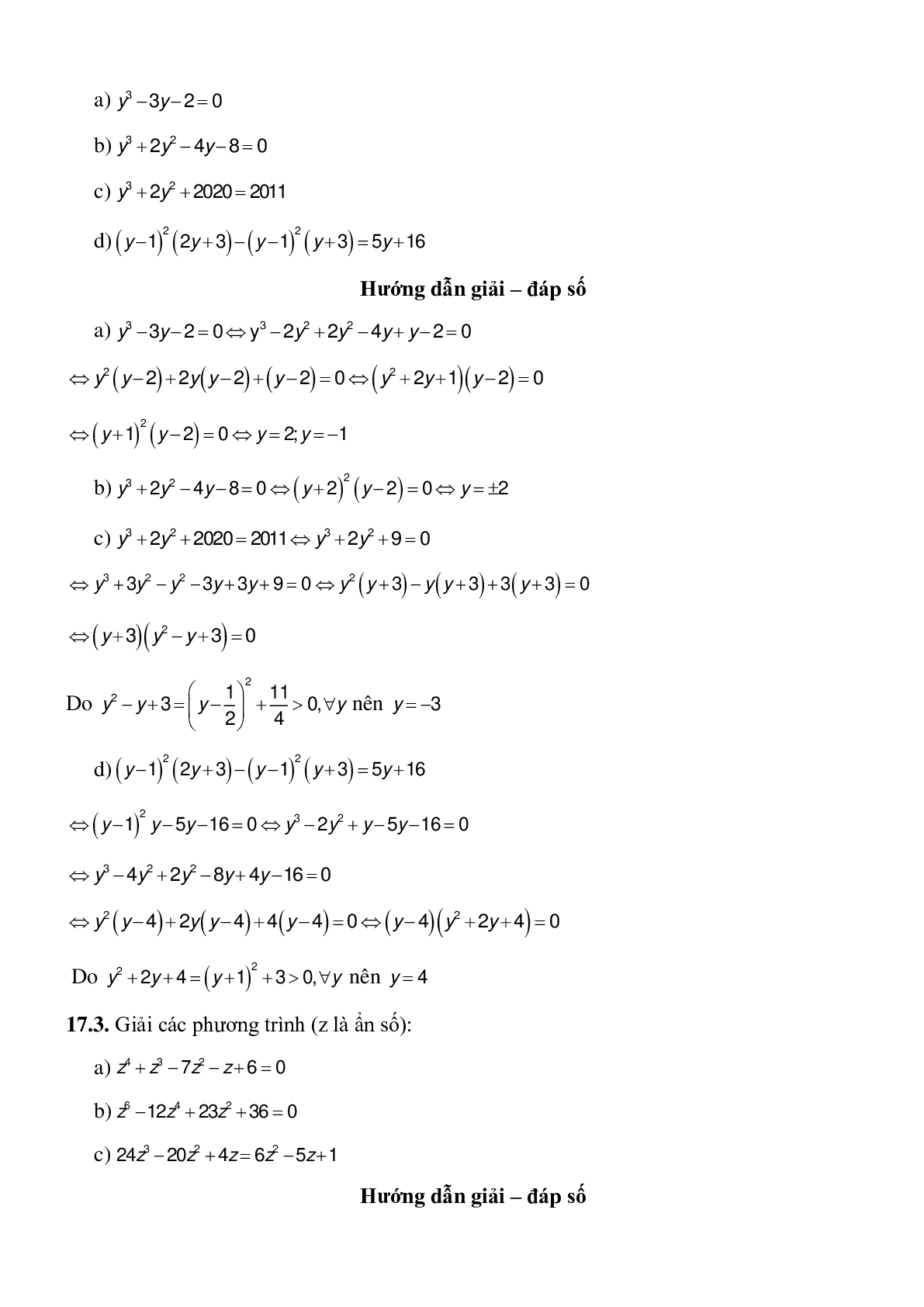 Phương trình tích - Đại số toán 8 (trang 9)