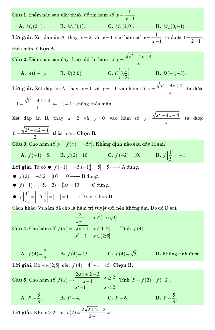 Chuyên đề hàm số bậc nhất và bậc hai (trang 3)
