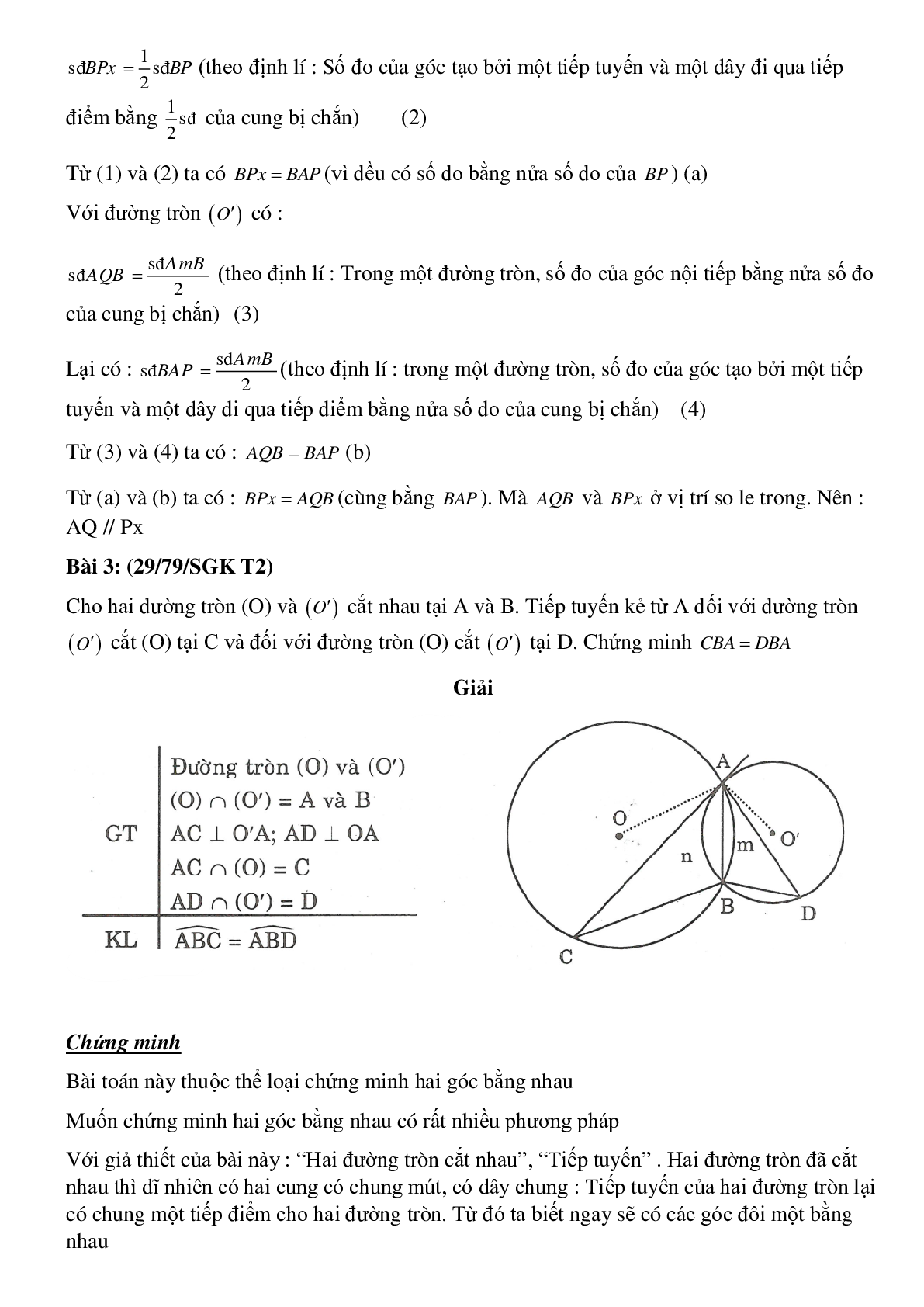 Lý thuyết, bài tập Góc tạo bởi tiếp tuyến và dây cung đầy đủ có lời giải (trang 5)