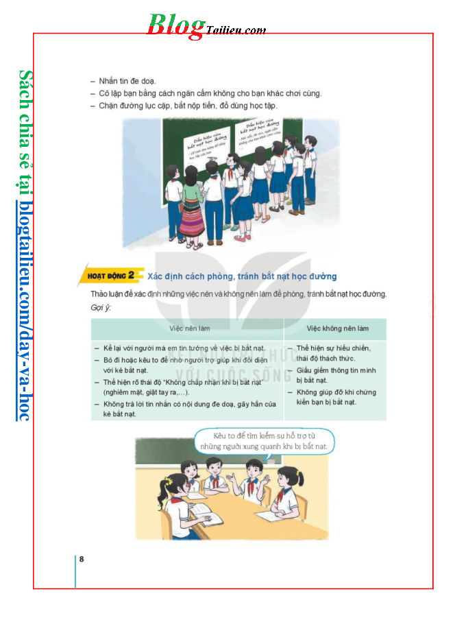 Hoạt động trải nghiệm hướng nghiệp lớp 8 Kết nối tri thức pdf (trang 8)