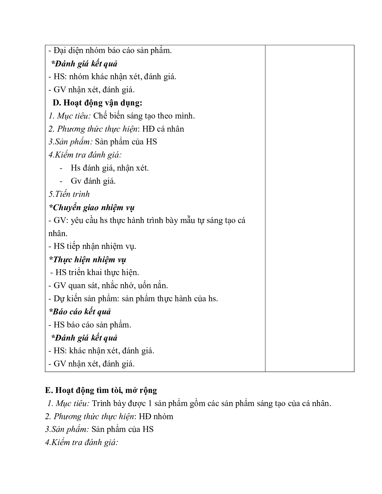 GIÁO ÁN CÔNG NGHỆ 6 BÀI 19: THỰC HÀNH – CHẾ BIẾN MÓN ĂN TRỘN DẦU GIẤM   RAU XÀ LÁCH (T2) MỚI NHẤT (trang 4)