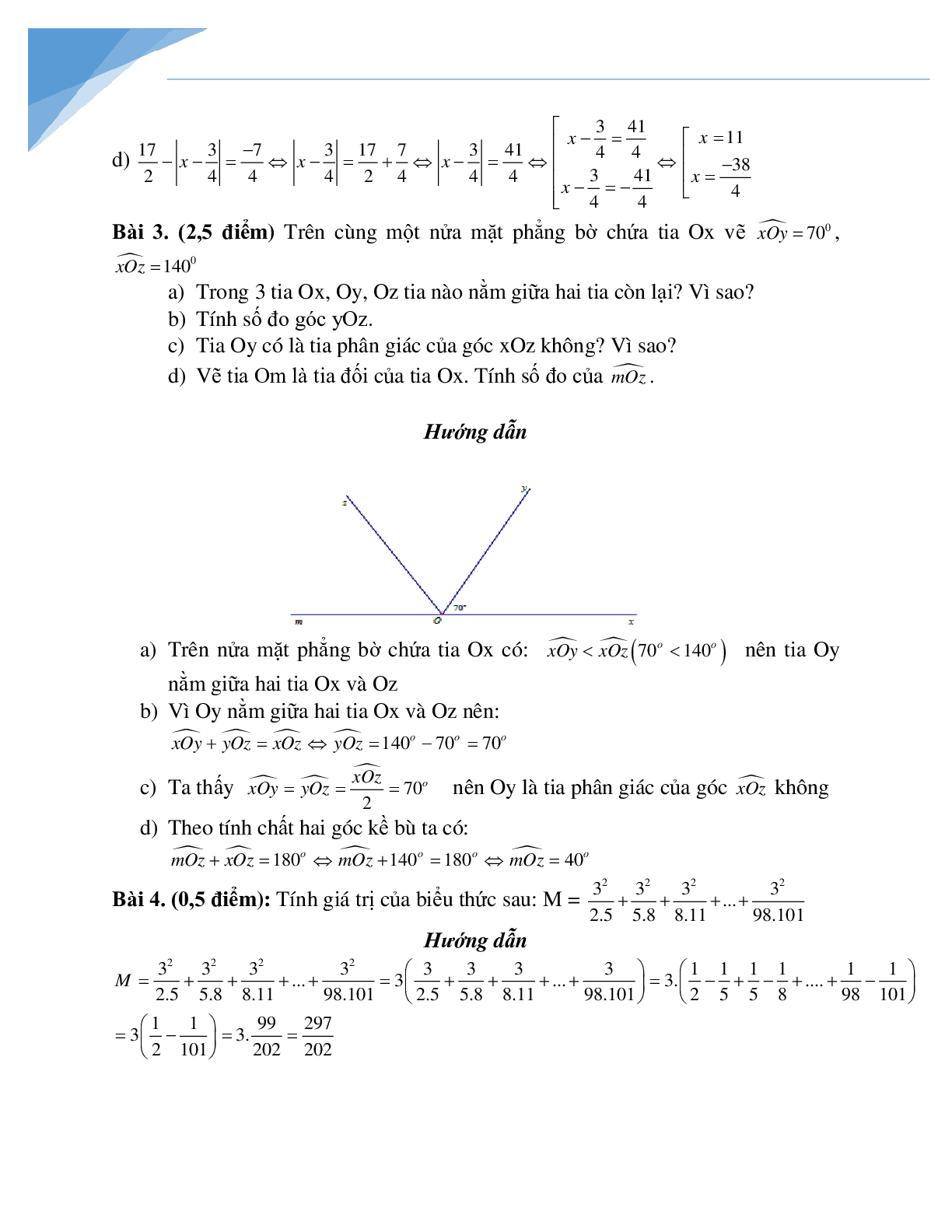 Bộ đề thi giữa kì 2 môn toán lớp 6 các trường Hà Nội (trang 3)