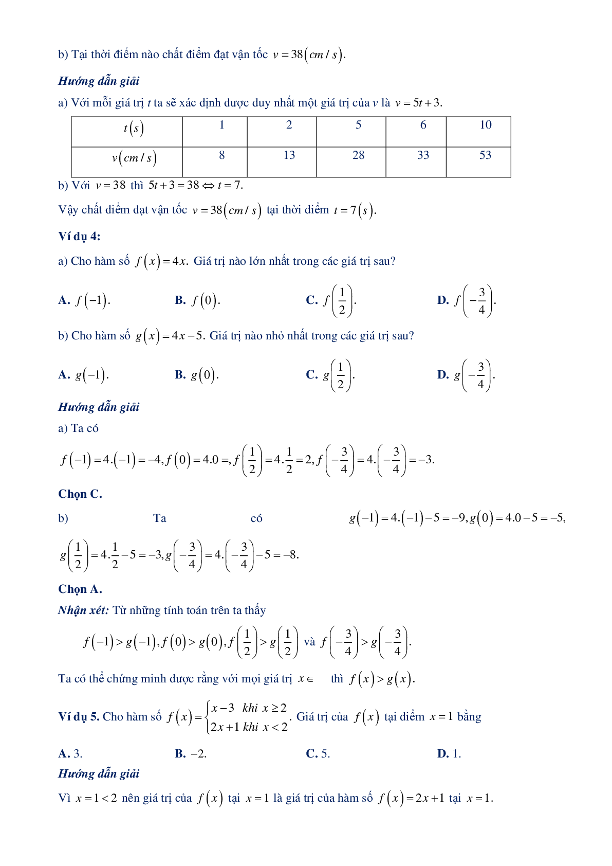Chuyên đề hàm số bậc nhất và hàm số bậc 2 - Đại số 10 (trang 4)