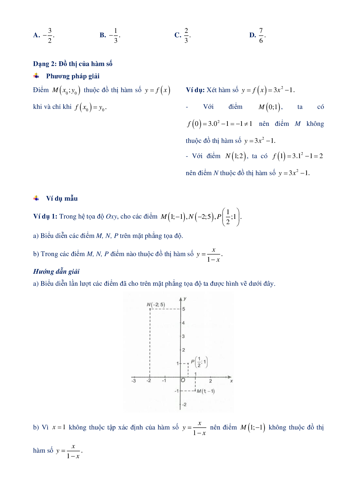 Chuyên đề hàm số bậc nhất và hàm số bậc 2 - Đại số 10 (trang 7)