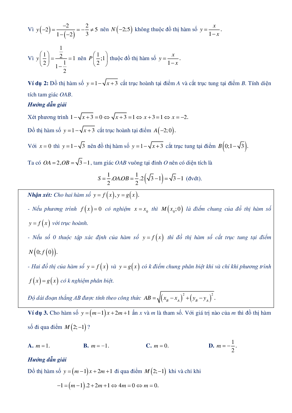 Chuyên đề hàm số bậc nhất và hàm số bậc 2 - Đại số 10 (trang 8)