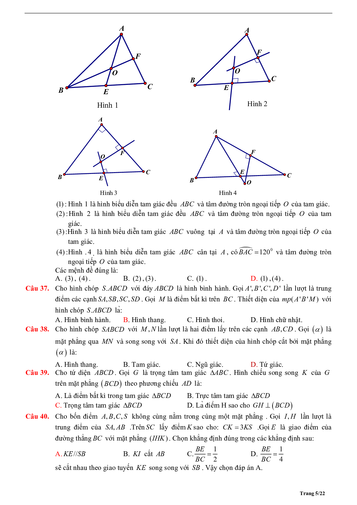 Phương pháp giải về Quan hệ song song trong không gian 2023 (lý thuyết và bài tập) (trang 5)