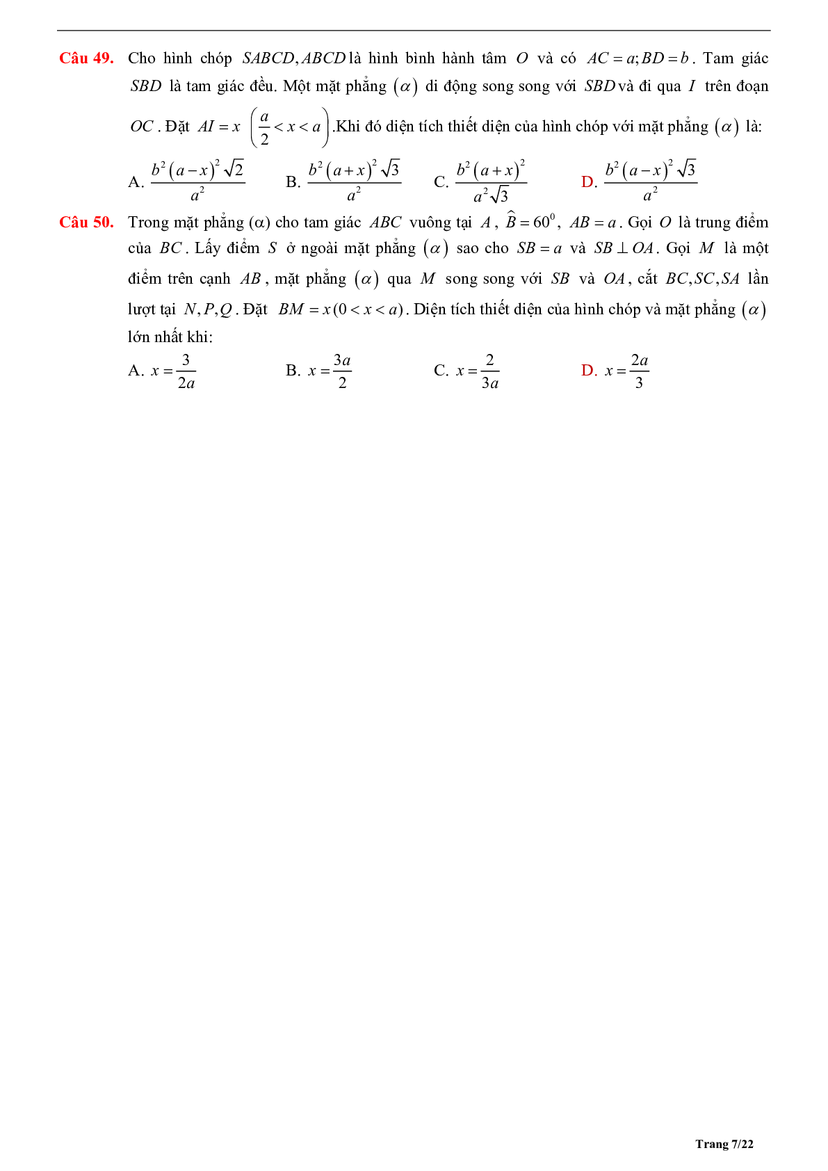 Phương pháp giải về Quan hệ song song trong không gian 2023 (lý thuyết và bài tập) (trang 7)