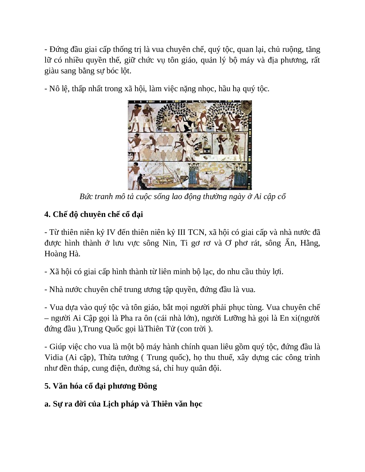 Lịch Sử 10 Bài 3 (Lý thuyết và trắc nghiệm): Các quốc gia cổ đại phương đông (trang 4)