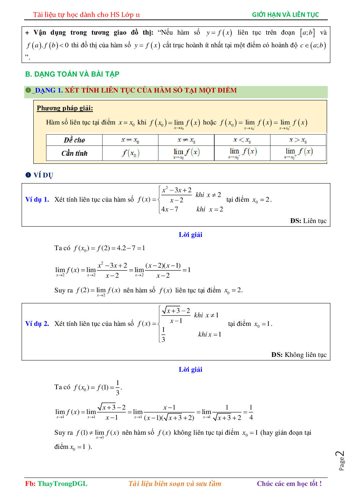 Tài liệu tự học hàm số liên tục (trang 2)