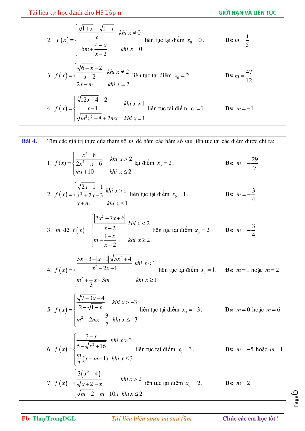 Tài liệu tự học hàm số liên tục (trang 6)
