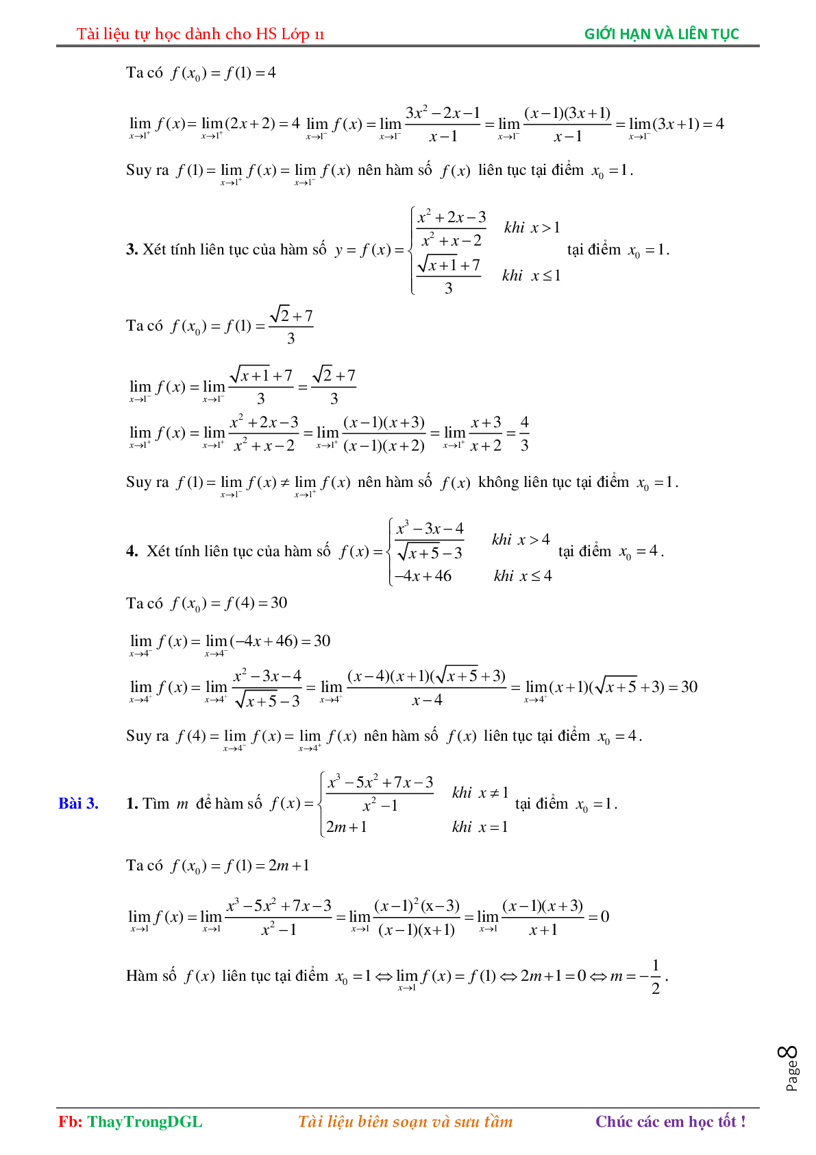 Tài liệu tự học hàm số liên tục (trang 8)