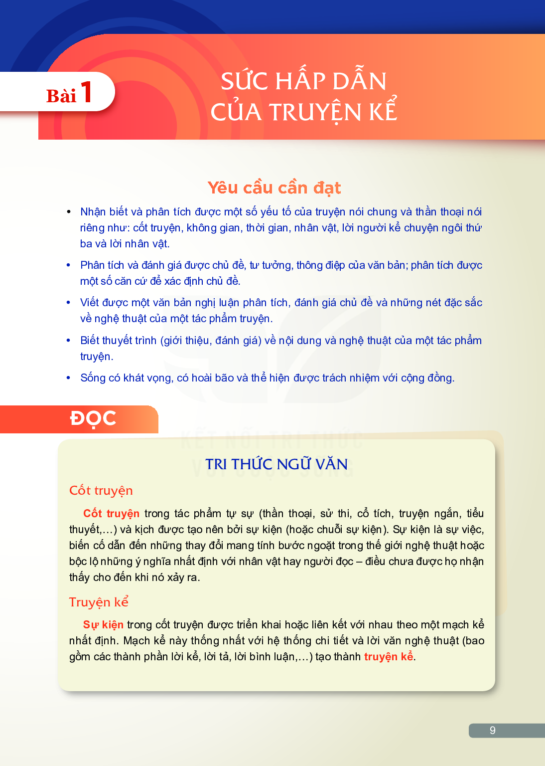 Ngữ văn lớp 10 Tập 1 Kết nối tri thức pdf (trang 10)