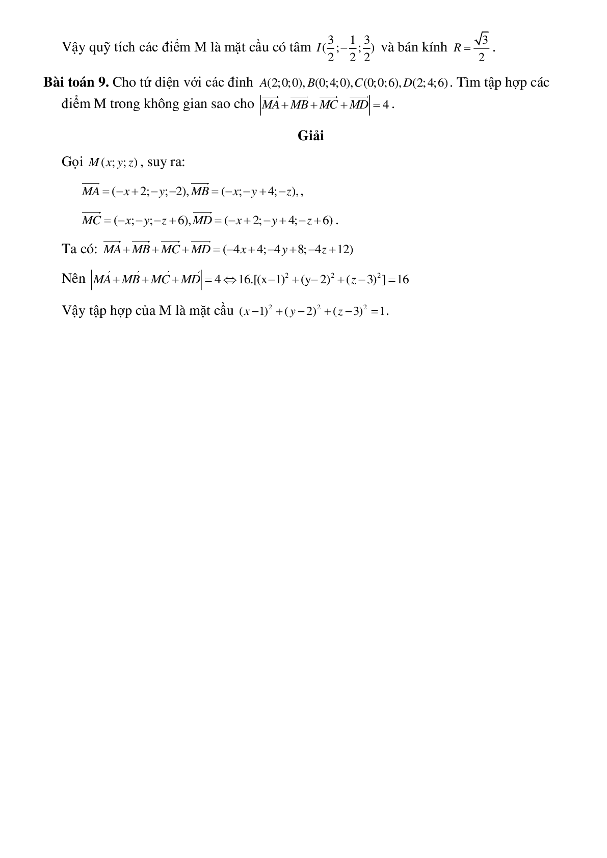 Lập phương trình mặt cầu (trang 5)