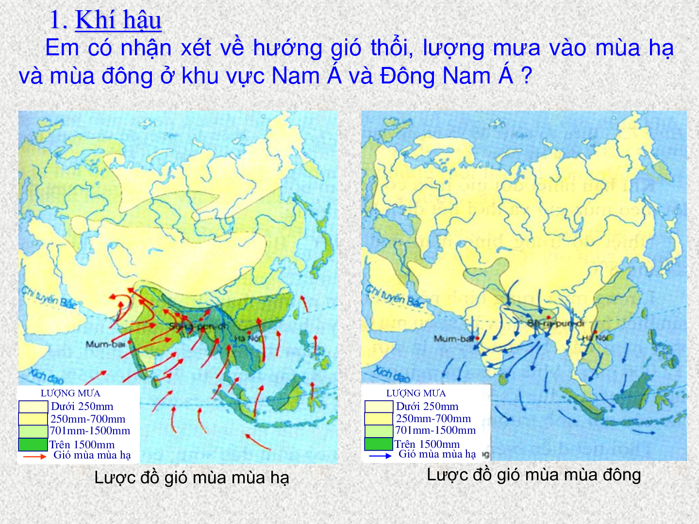 Bài giảng Địa lí 7 Tiết 7: Môi trường nhiệt đới gió mùa (trang 4)