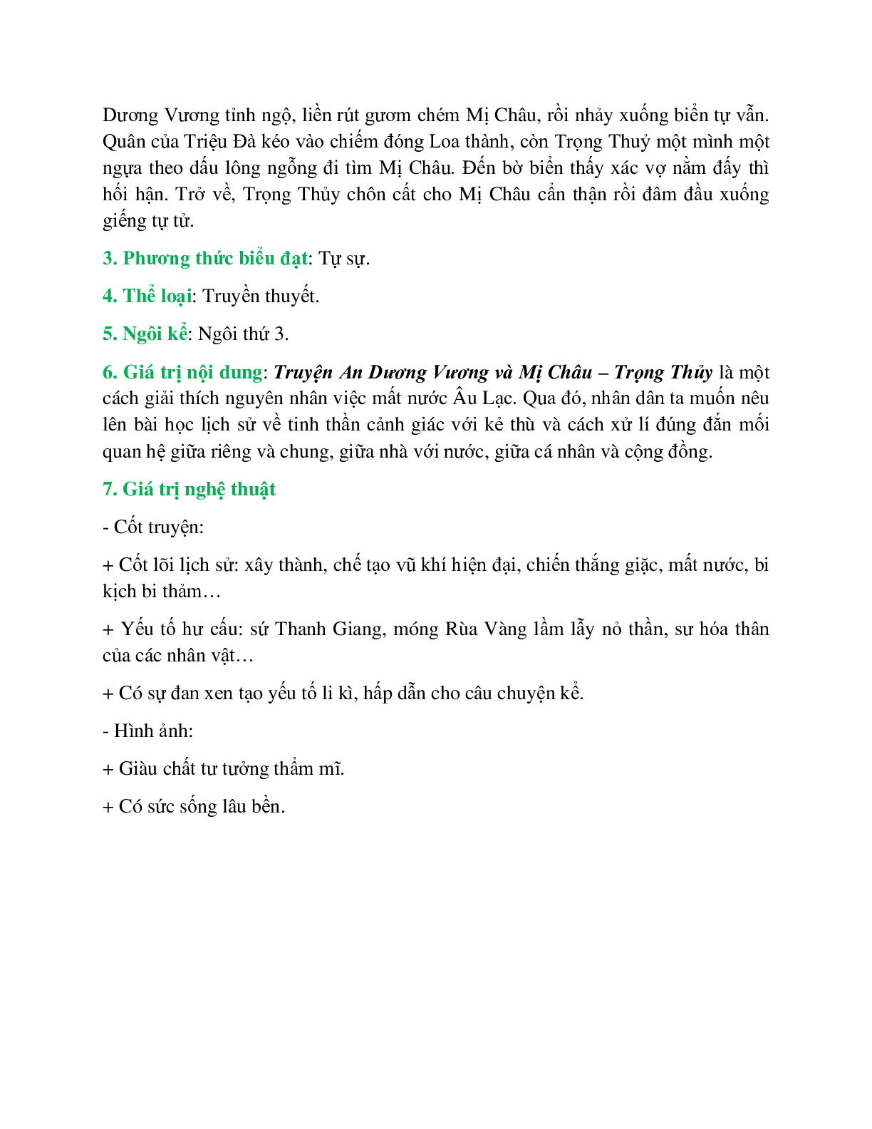 Truyện An Dương Vương và Mị Châu – Ngữ văn lớp 10 (trang 2)