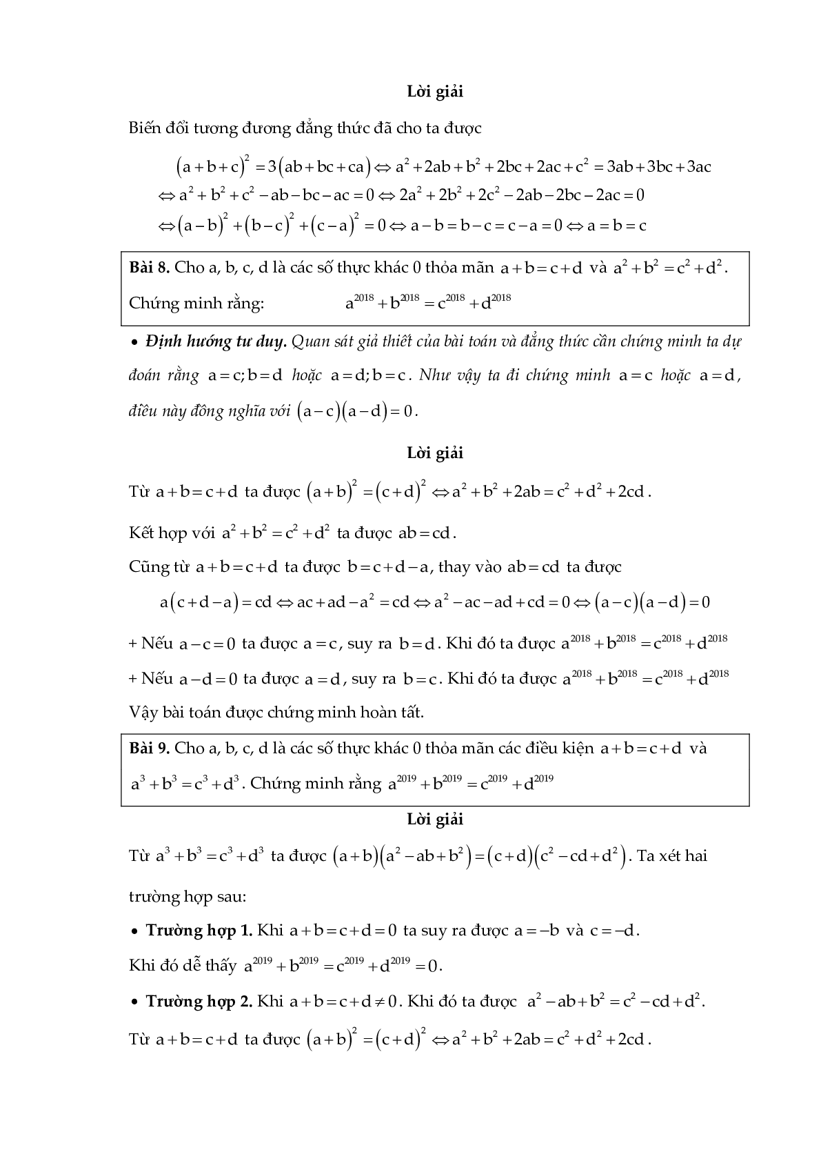 50 bài tập Những hằng đẳng thức đáng nhớ (có đáp án) - Toán 8 (trang 9)