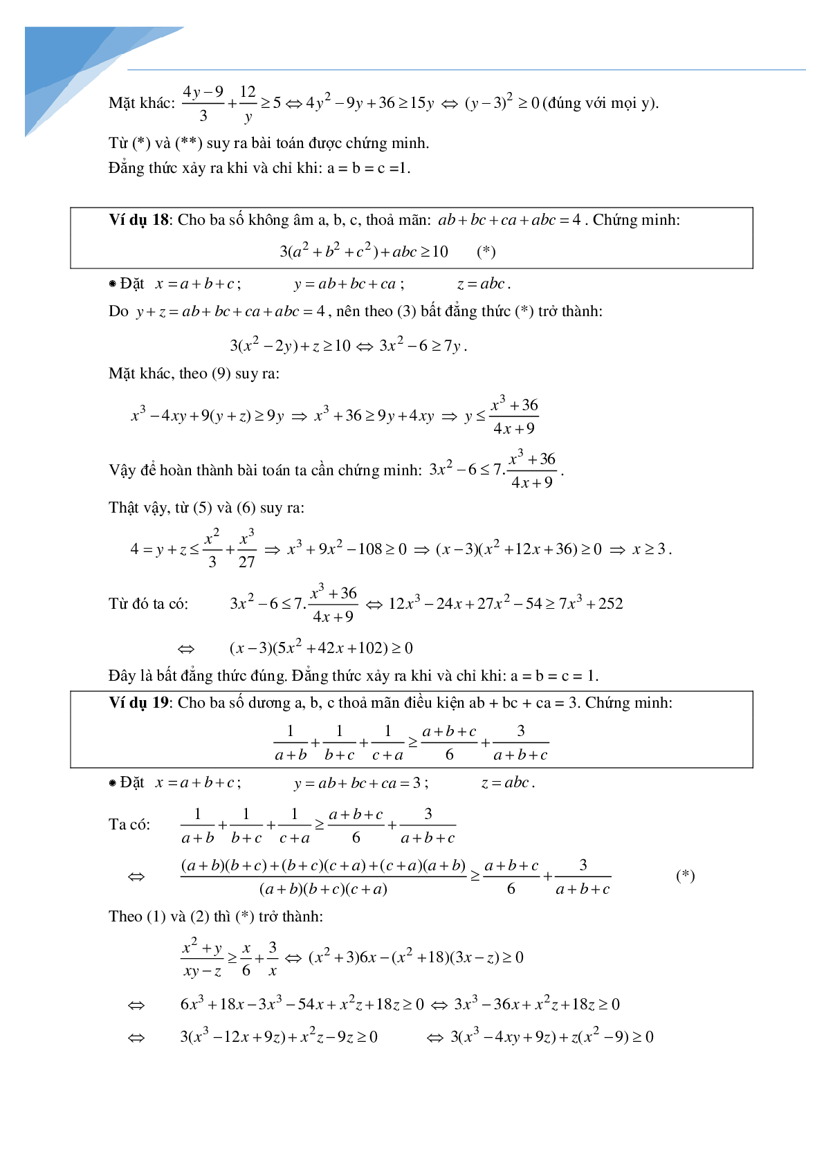 Phương pháp đổi biến trong chứng minh bất đẳng thức (trang 7)